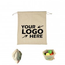 16.9" x 11.8" Reusable Cotton Mesh Produce Bags